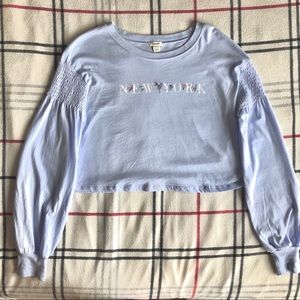 New York Graphic Crop Top